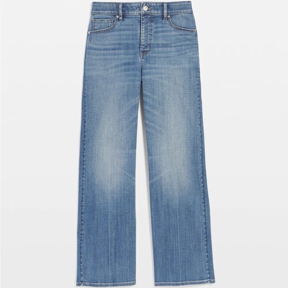 WHBM Cropped Wide Leg Jeans